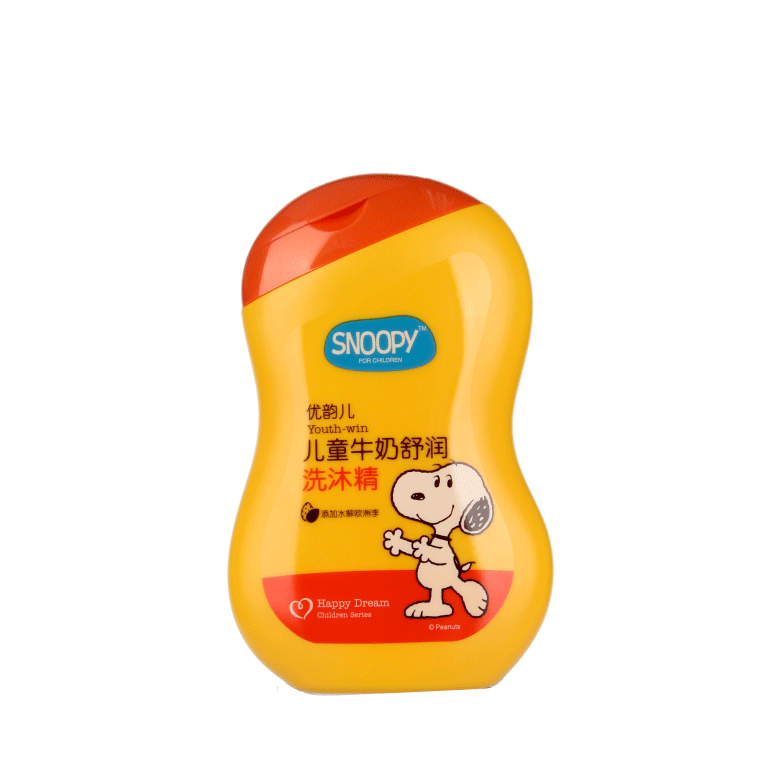 SNOOPY儿童牛奶舒润洗沐精正面