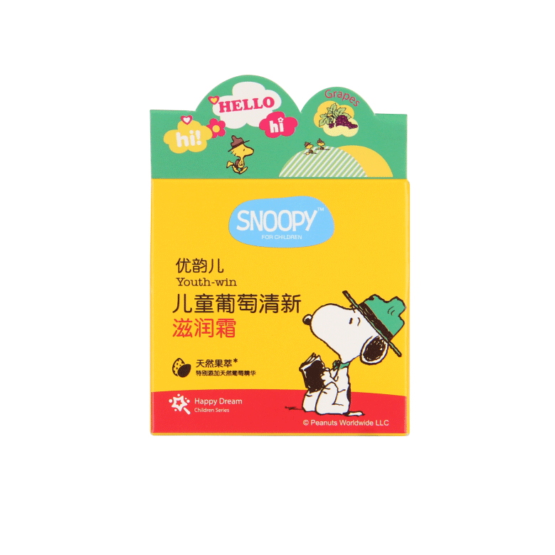 SNOOPY儿童葡萄清新滋润霜