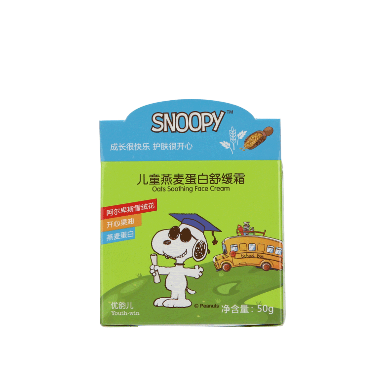 SNOOPY儿童燕麦蛋白舒缓霜50G 盒