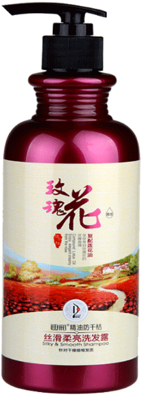 迪彩玫瑰花丝滑柔亮洗发露